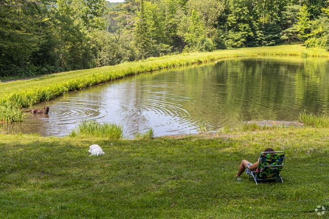 Residents of Thetford enjoy the peace and quiet with their pets.