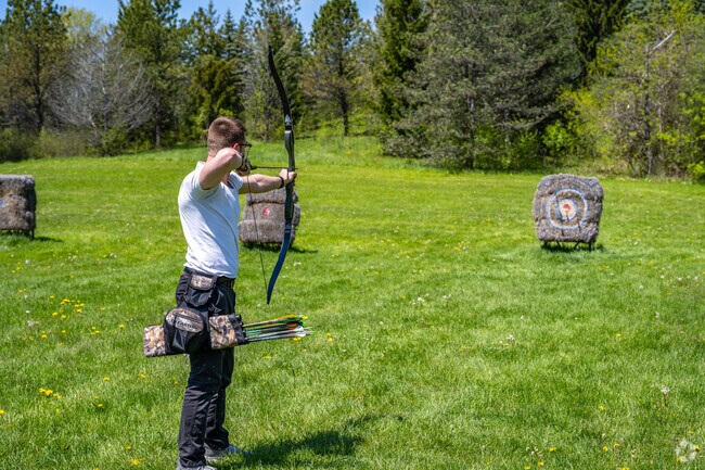 Sharpen your skills at the Kletzsch Park archery range.