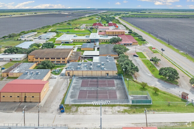 Mathis High School's mascot is the Pirate.