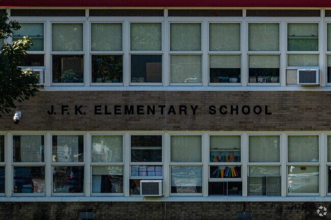 John F Kennedy school is a two floor building that holds 408 students in grades 3-5