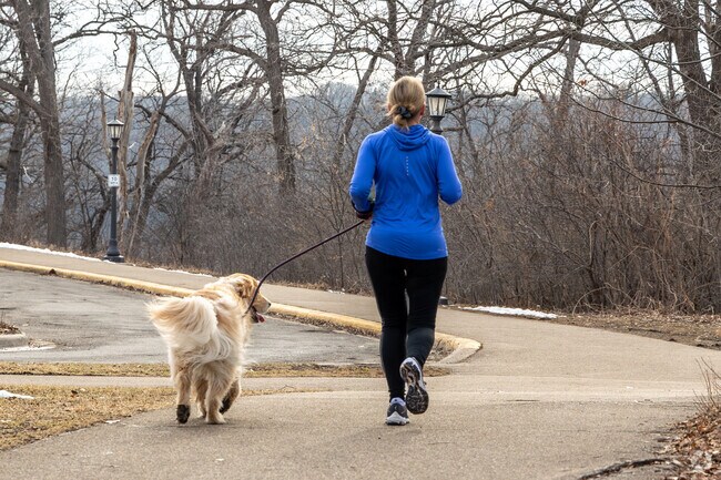 The scenic Mississippi River Blvd trails are well used by residents for running and walking.