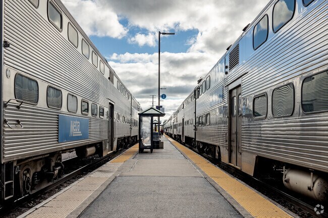The Waukegan Metra station runs hourly for easy commuting.