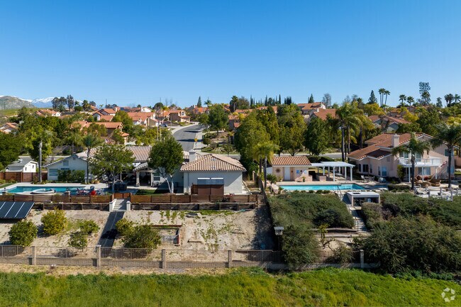Canyon Crest has several homes with larger lots and backyards for comfort and leisure.