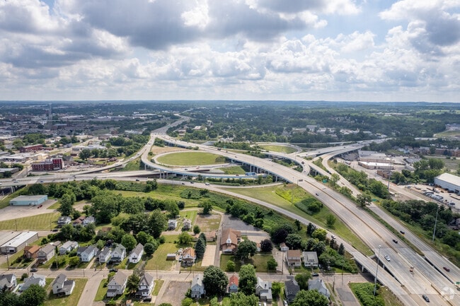 Where Interstate 77, 30, and 62 meet, Whittier Park can get you anywhere you need to go.