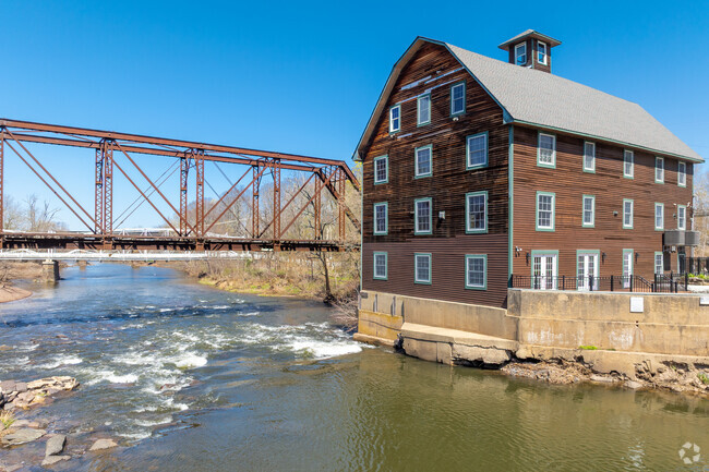 Neshanic Mills has an 1876 grist mill and historic bridges along the South Branch Raritan River.