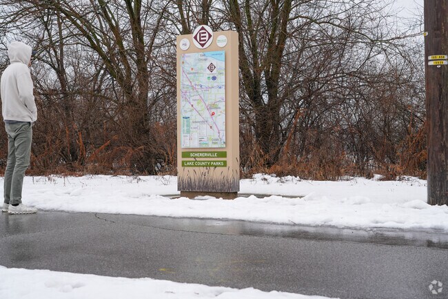 The Erie Lackawanna Trail is a beautiful biking trail that runs through West Merrillville.
