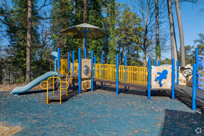 Margaret Harris Comprehensive has a large fenced play area.
