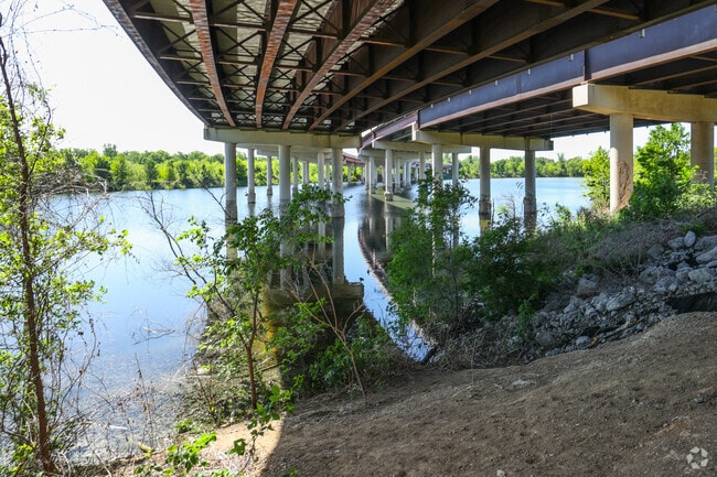 Liberty Pond on the north edge of Woodbine is a beautiful water feature along the trails.