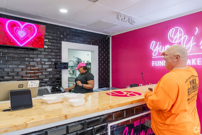 Initially operating from a food truck, Yummy's Funnel Cake opened a walk-in store in Austell.