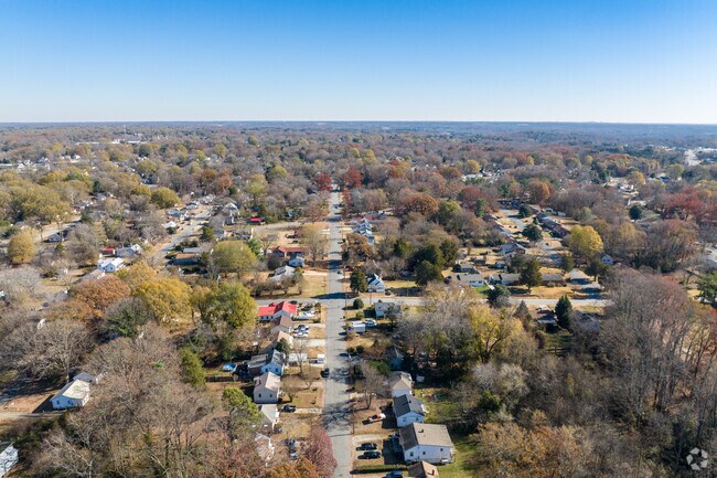 Many of the streets within the Belview neighborhood are on a grid pattern.