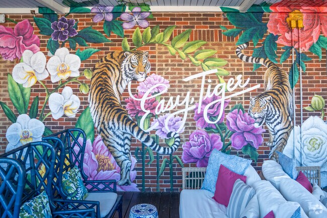 Feel inspired by the amazing murals near Wrights Mill Estates.