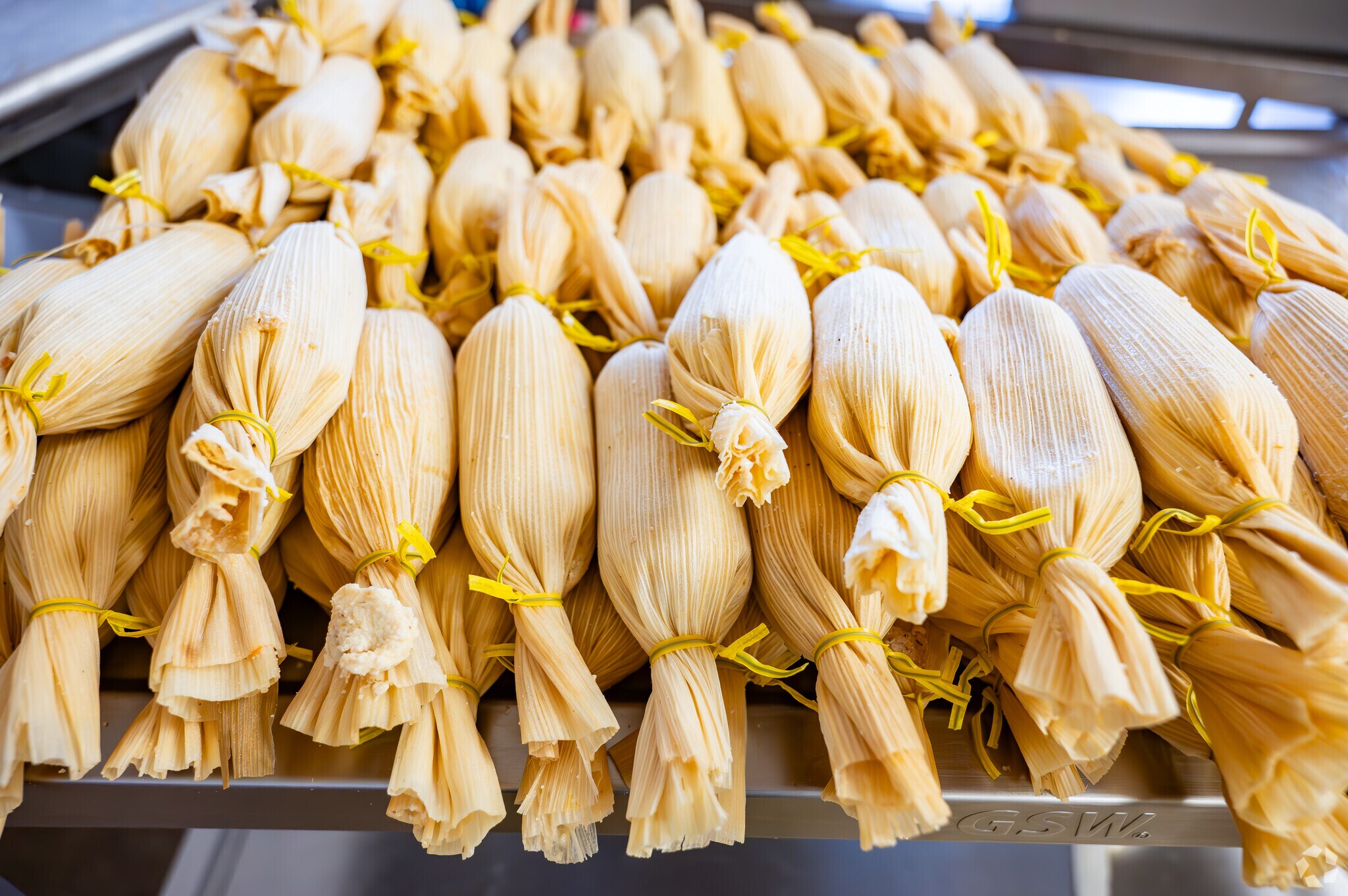 A fresh batch of handmade tamales at Chepo's Tamales in Elmira.
