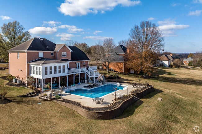 Many Green Hill residents take advantage of their large back yards.