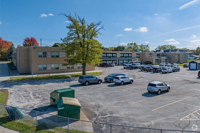 The parking lot at East Alternative School.