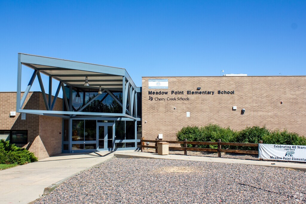 An entry/wide shot for Meadow Point Elementary School.