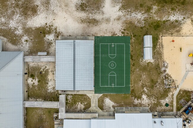 Forest Lake Elementary School has an outdoor basketball court for students to access.