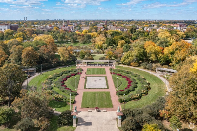 Opened in 1877 the historic landmark Humboldt Park is the largest park space on the West side.