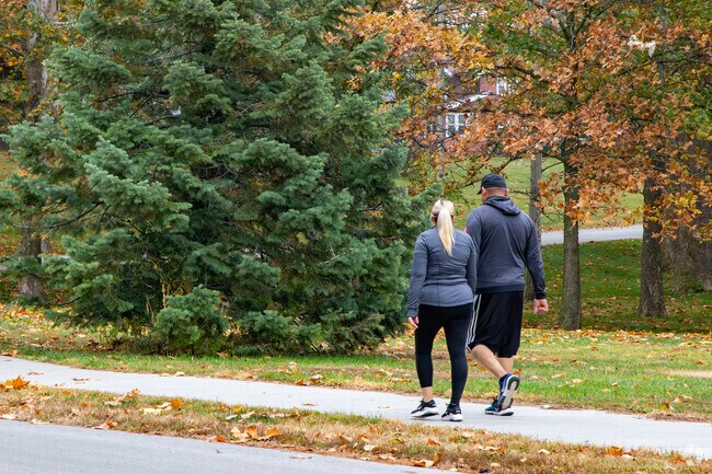 You will find many parks around the Druid Hill neighborhood.