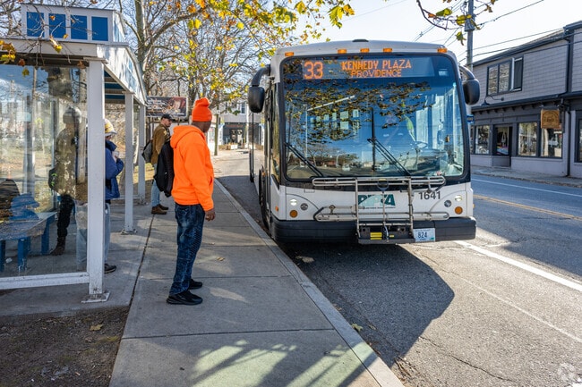 Riverside residents enjoy convenient rides to major cities with RIPTA buses.