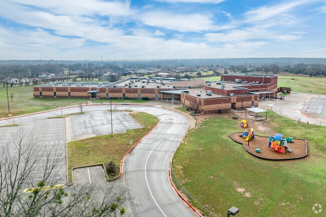 Springtown Reno Elementary School stands out in Outer Parker County's serene setting.