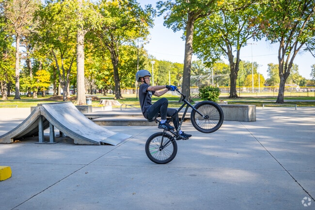 Skaters of all skill levels can find challenges and fun at Wilson Park's skate area.