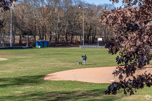 Ginn Field offers athletic fields, but you can also find residents enjoying the greenery.