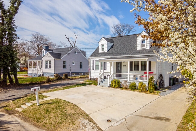 Cottage-style homes are common throughout the Temple Hills neighborhood.