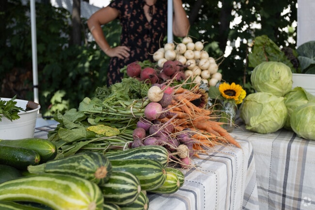 The Woodford Corner Farmers' Market runs on Thursdays from May 30th to Oct. 24th, between 3:30.