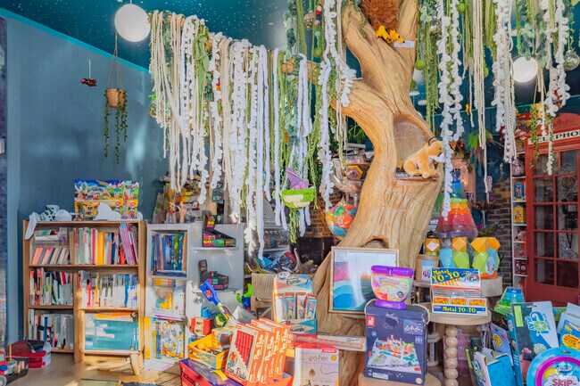 Young Explorers features a whimsical interior, designed to spark curiosity and imagination. Colorful displays and interactive play areas create an inviting atmosphere, making every visit an exciting adventure for kids.