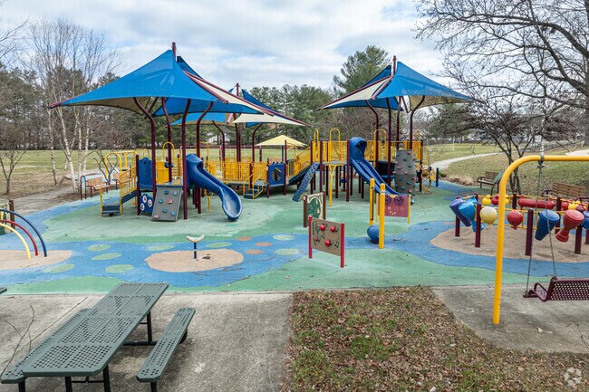 Mitchellville South Neighborhood Park in Bowie has a great playground for the kids to play.