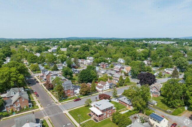 The Spring City residential area lots get larger and single family homes are more common.