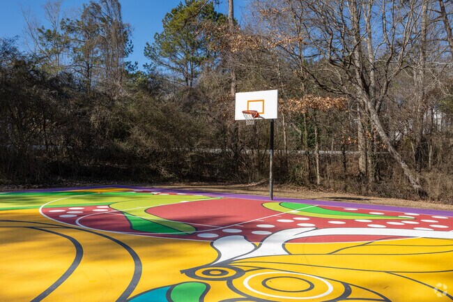 There are many parks around the Arlington Estates community to play basketball or go on a walk in the woods.