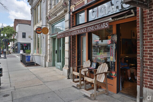 Many retail stores can be found in the downtown area near Princess Place.