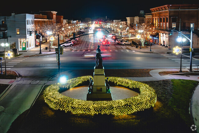 Downtown Perrysburg celebrates the holiday season with lights and good cheer.