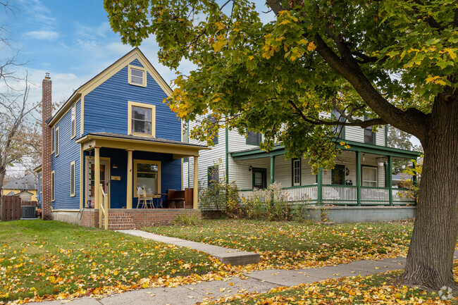 While most of the homes in Ypsi Riverside are Victorian there are a few 'Stick homes' as well.