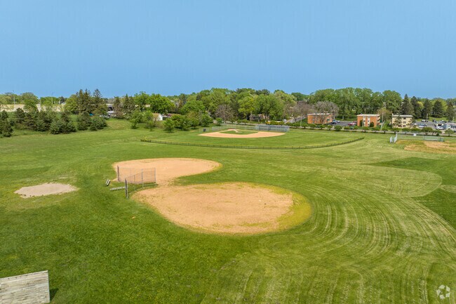 Parkview Center School has 3 ball fields on-site.