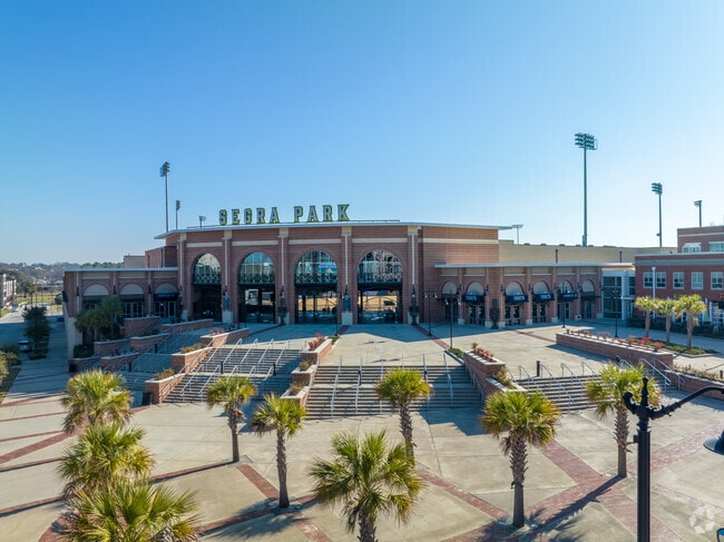 Segra Park Drone shot at mid altitude