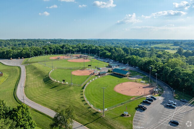 Bethesda Park hosts weekly kids baseball practice and games.