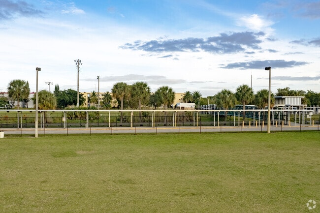 Green spaces galore at Park Lakes Elementary School in Lauderdale Lakes, FL.