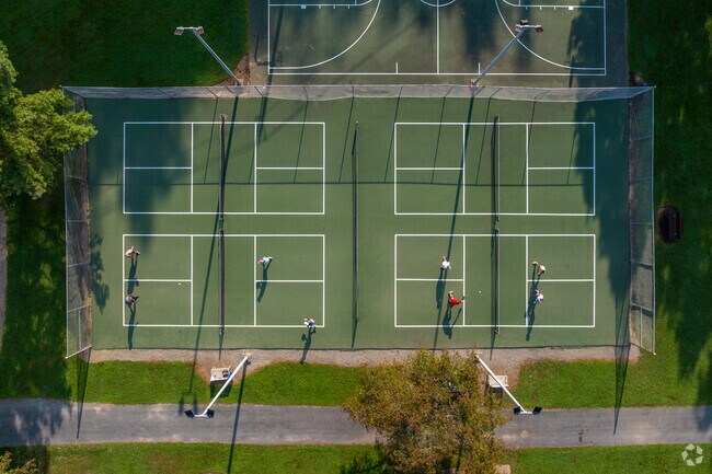 Join friends for a game of pickleball on one of the many courts in James Short Park.