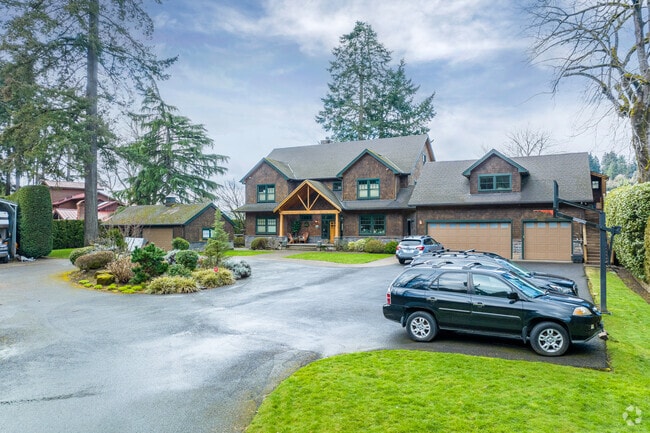 Large manors in Island Station back out to the Willamette River.