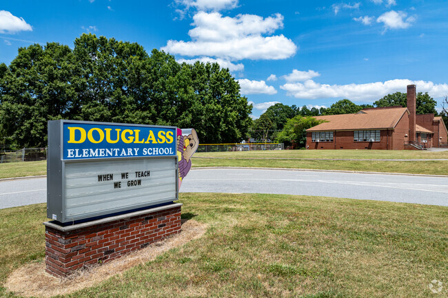 Douglass Elementary School serves almost 400 students.