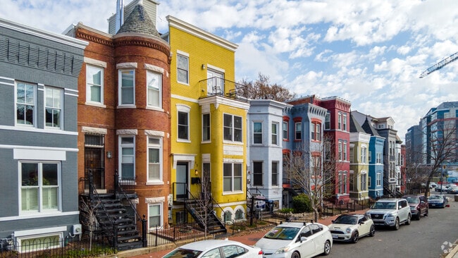 Truxton Circle's rainbow of front porch rowhomes sets it apart from bordering communities.