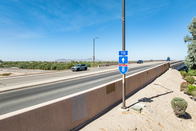 Interstate 8 is accessible for Avenue B and C, AZ residents and goes to Phoenix or San Diego.