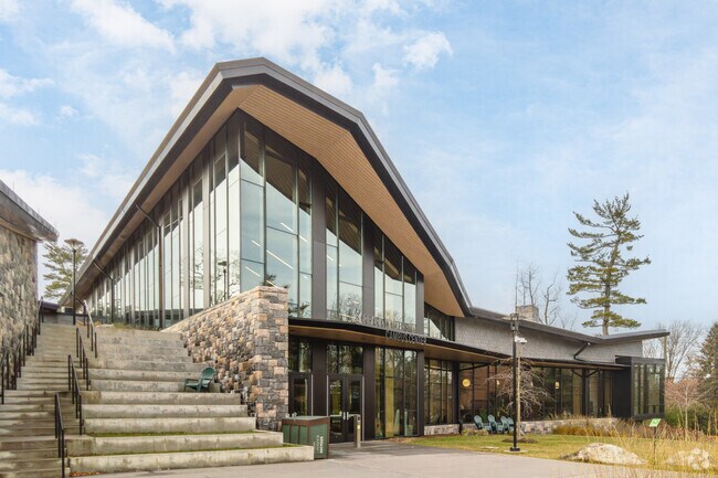 The Barbara Walters Campus Center is a cultural beacon for Bronxville.