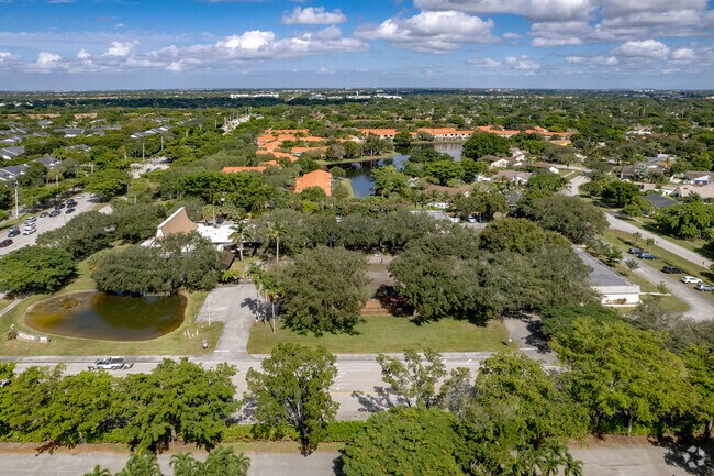 Aerial view of Our Savior Lutheran School in Plantation, FL.