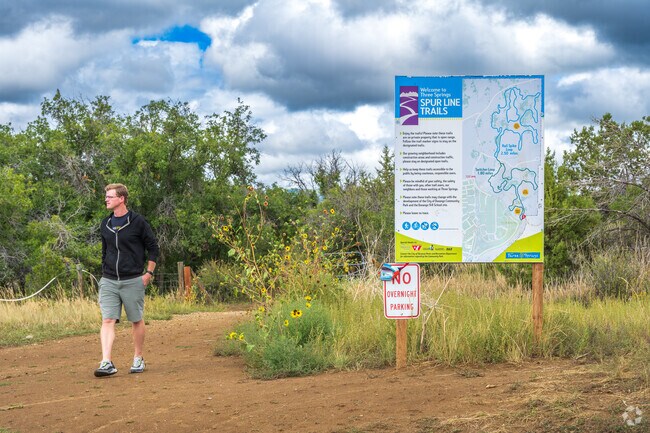 Three Springs residents have many options for outdoor fun including the Spur Line Trail.