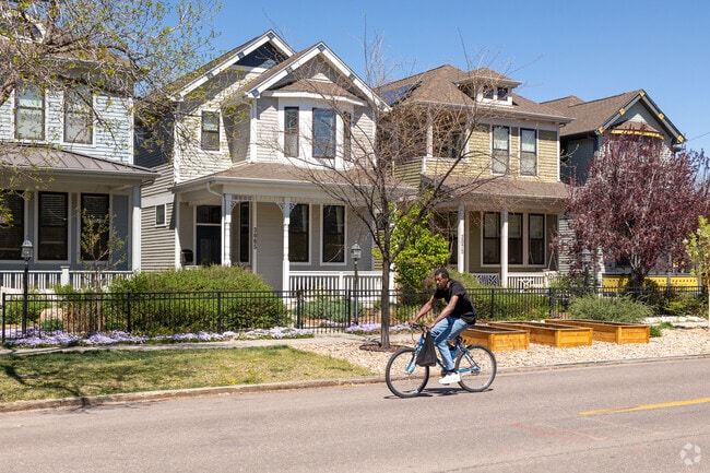 Quaint bungalow homes line the streets in Curtis Park.