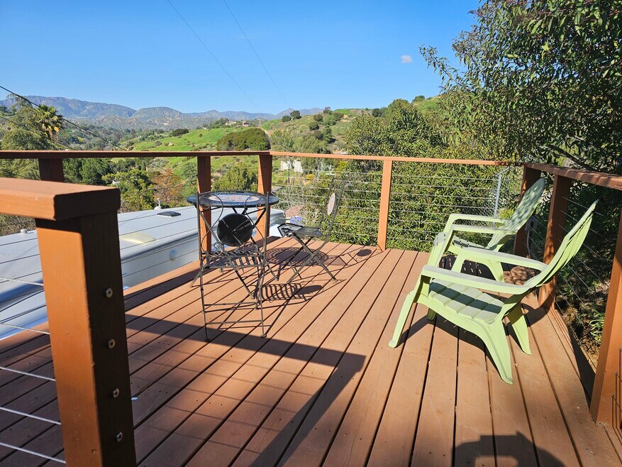 Private Patio with Views