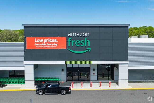 The new addition to East Setauket shopping in the Amazon Fresh store, located in Suffolk Plaza.